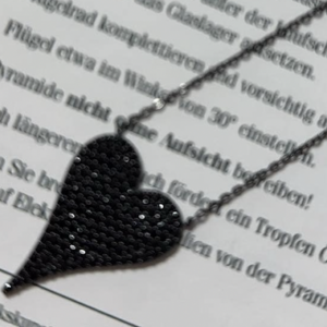 Black Heart Necklace