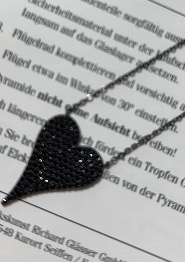 Black Heart Necklace