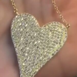 Gold Heart Pendant Necklace