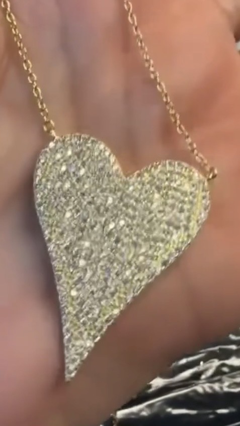 Gold Heart Pendant Necklace